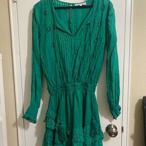Karina Grimaldi Green Long Sleeve Dress